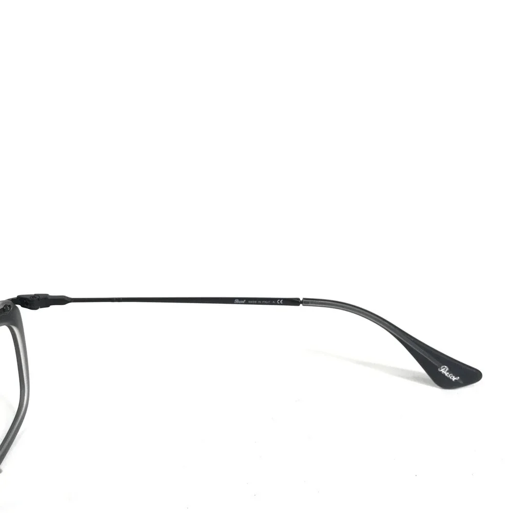 Persol Eyeglasses Frames 3084-7 1004 Black Rectangular Full Rim 51-19-145